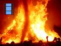 The Man burns -- dustdevil